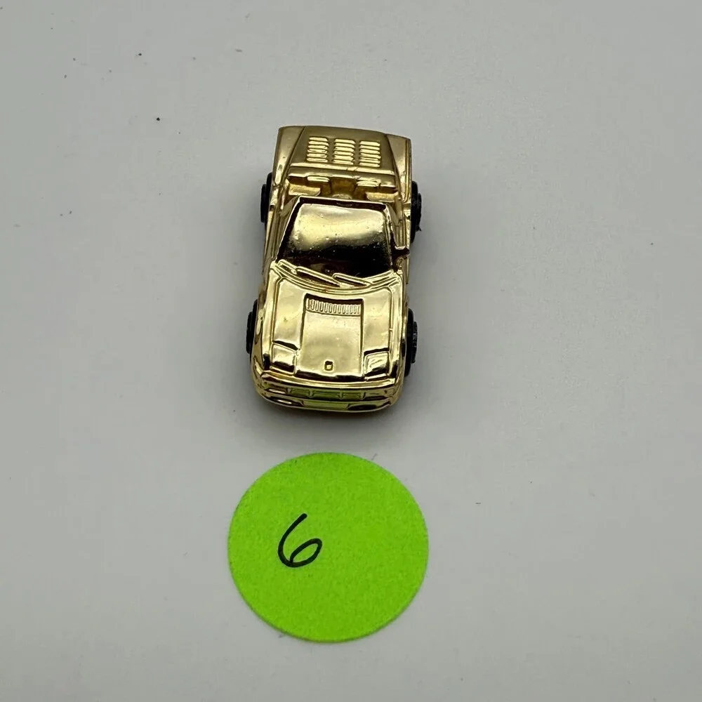 Vintage Micro Machines Gold Chrome Ferrari Testarossa Convertible Spider Mail In